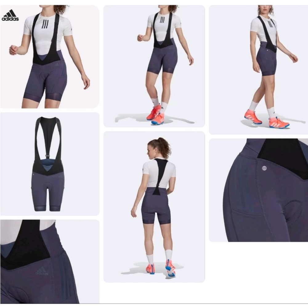 NWT women’s THE PADDED ADVENTURE CYCLING BIB SHORTS W H65314 sz-M